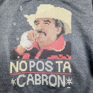 No Posta Cabron  Mens Sweatshirt Graphic Design by Mitú Cotton Blend